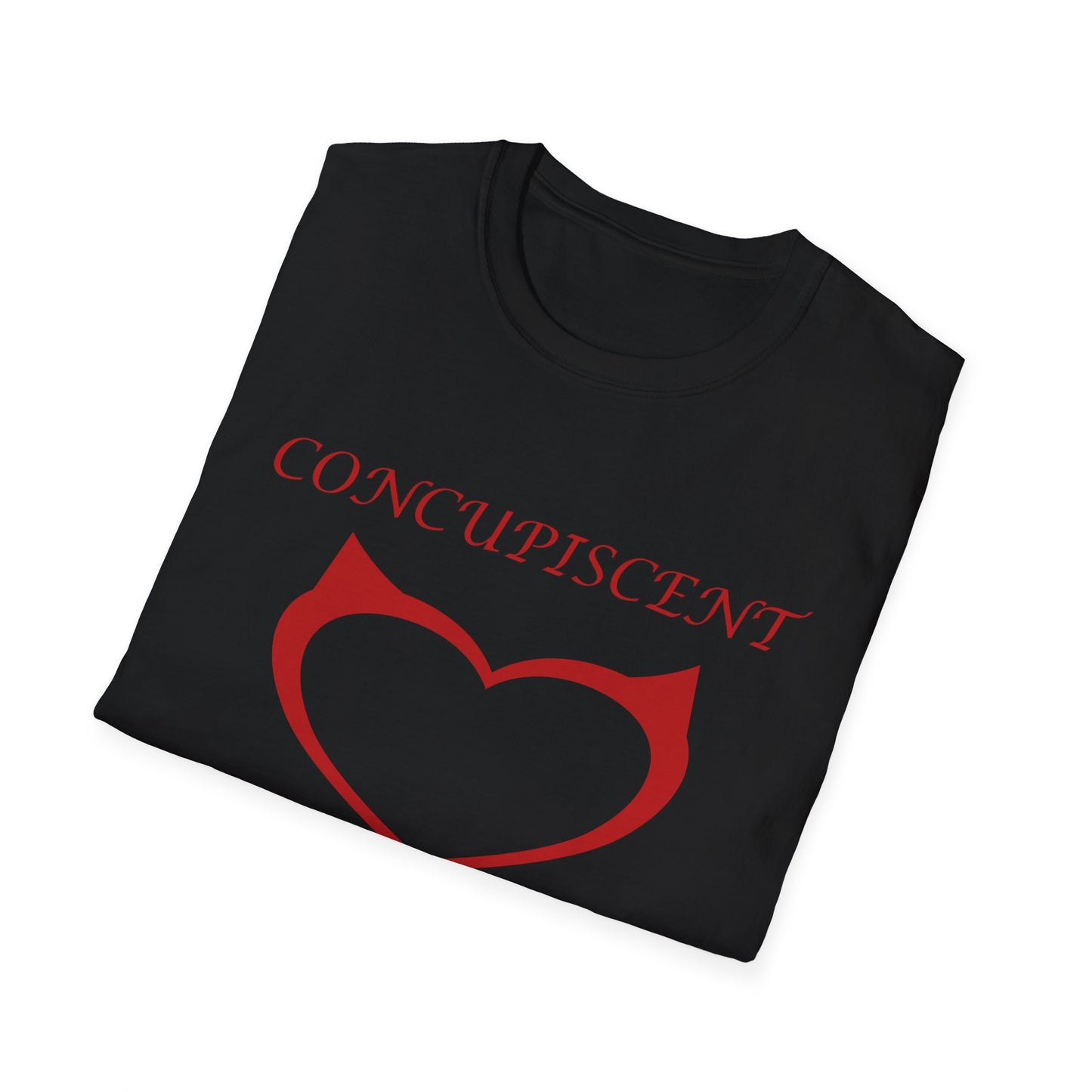 Concupiscent Heart Poly Blend Crew Neck T-Shirt