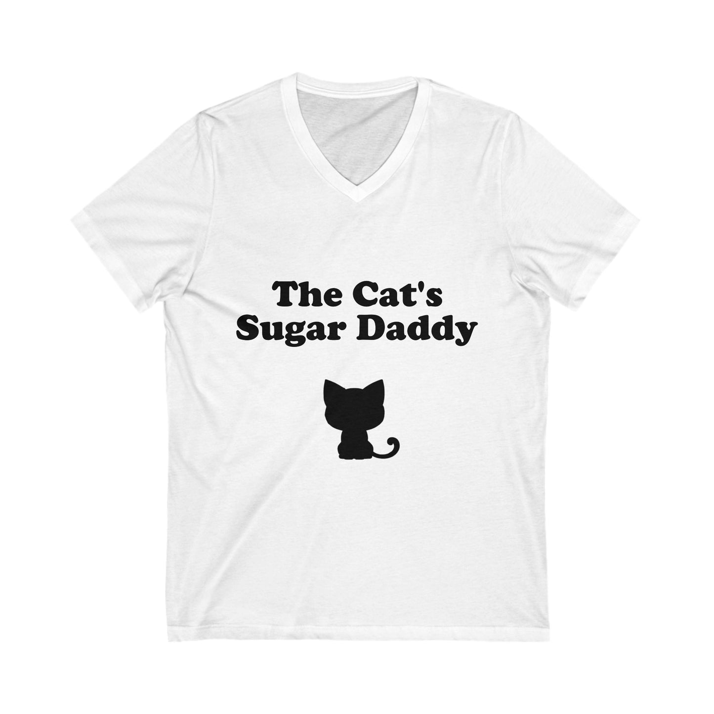 The Cat's Sugar Daddy - V-Neck Tee - Perfect for Cat Lovers