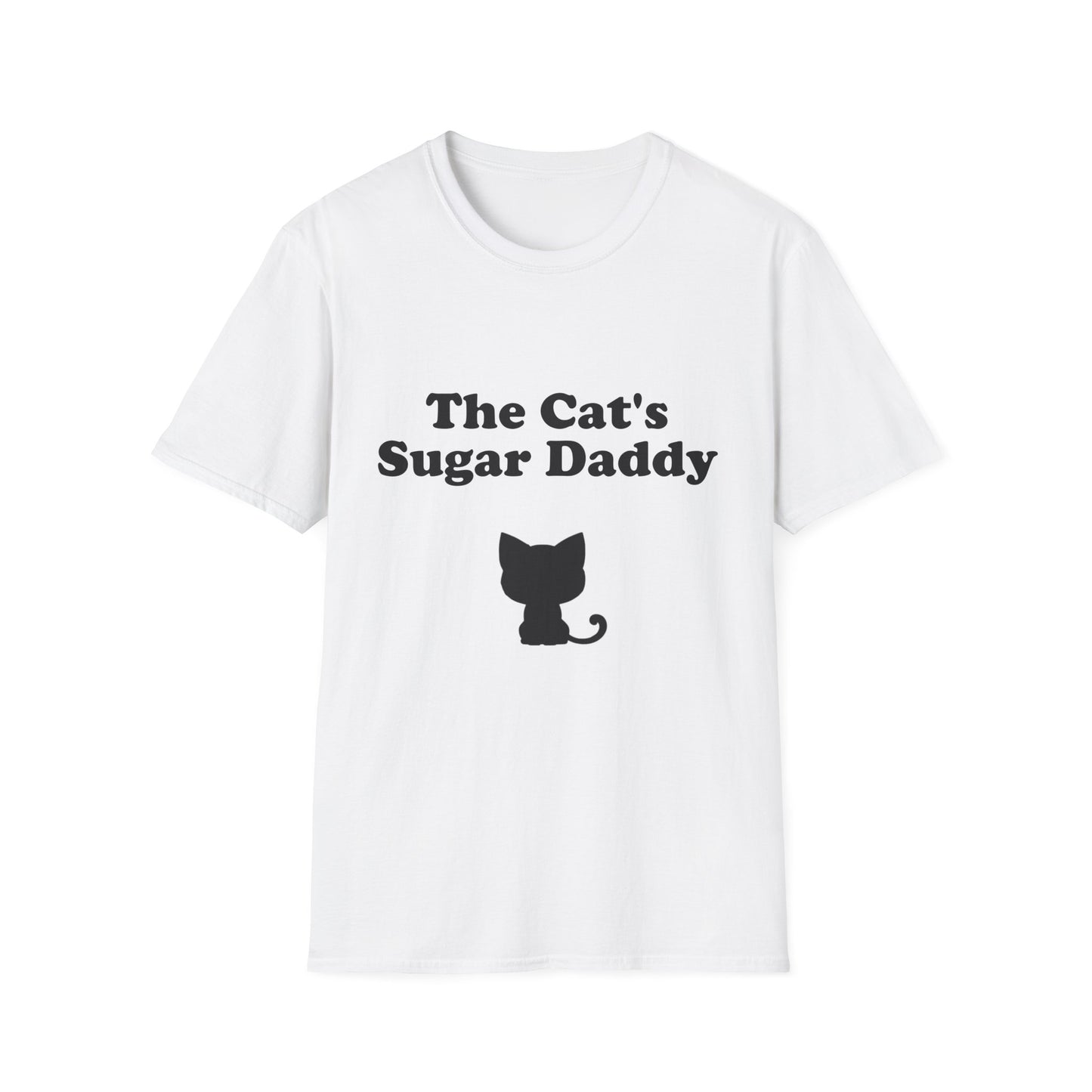 The Cat's Sugar Daddy Poly Blend Crew Neck T-Shirt - Cute Cat Lover Tee