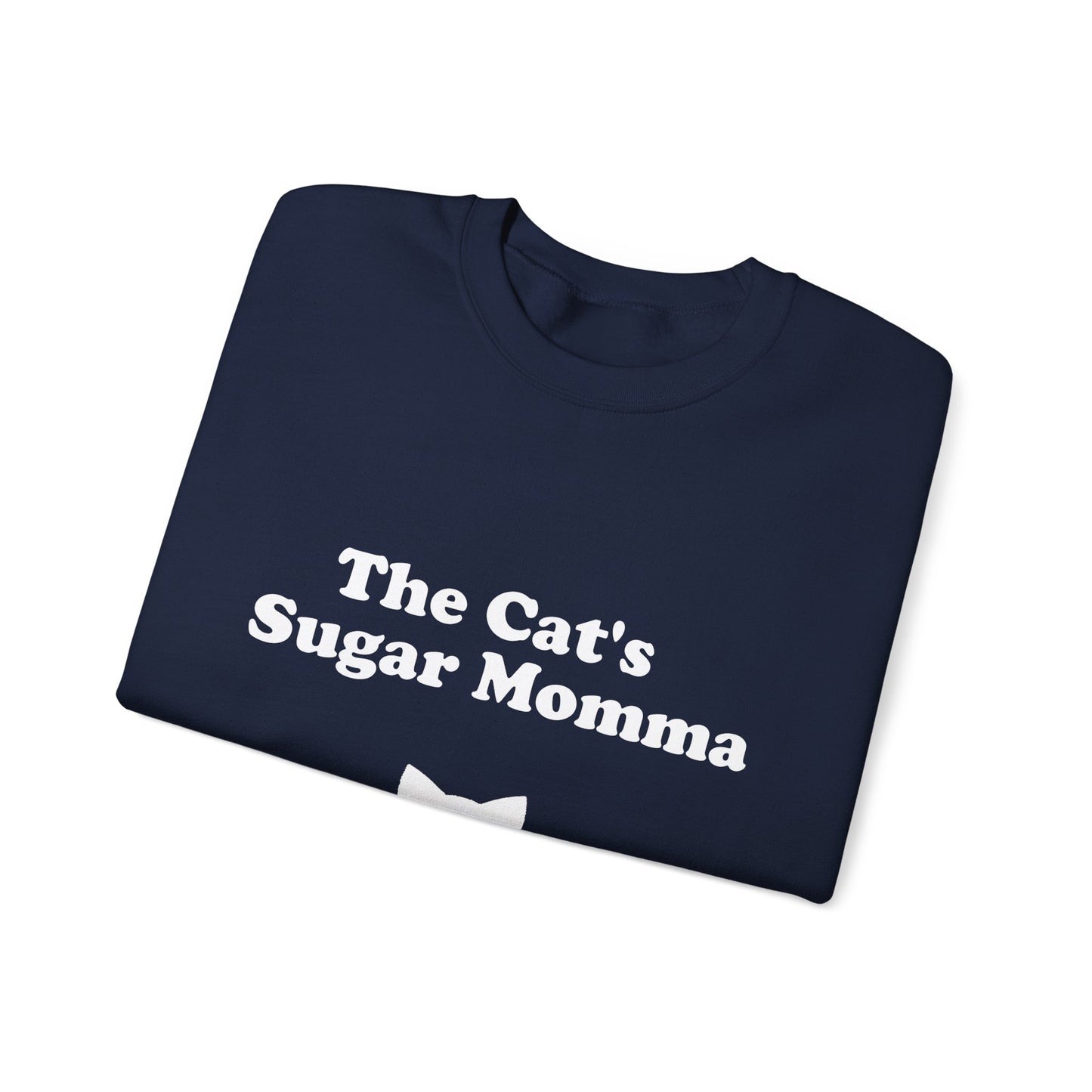The Cat's Sugar Momma Crewneck Sweatshirt - Perfect for Cat Lovers