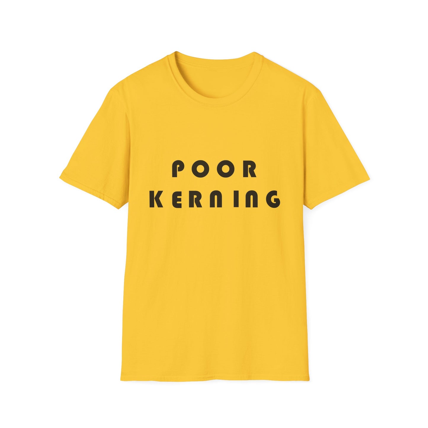 Poor Kerning Poly Blend Crew Neck T-Shirt