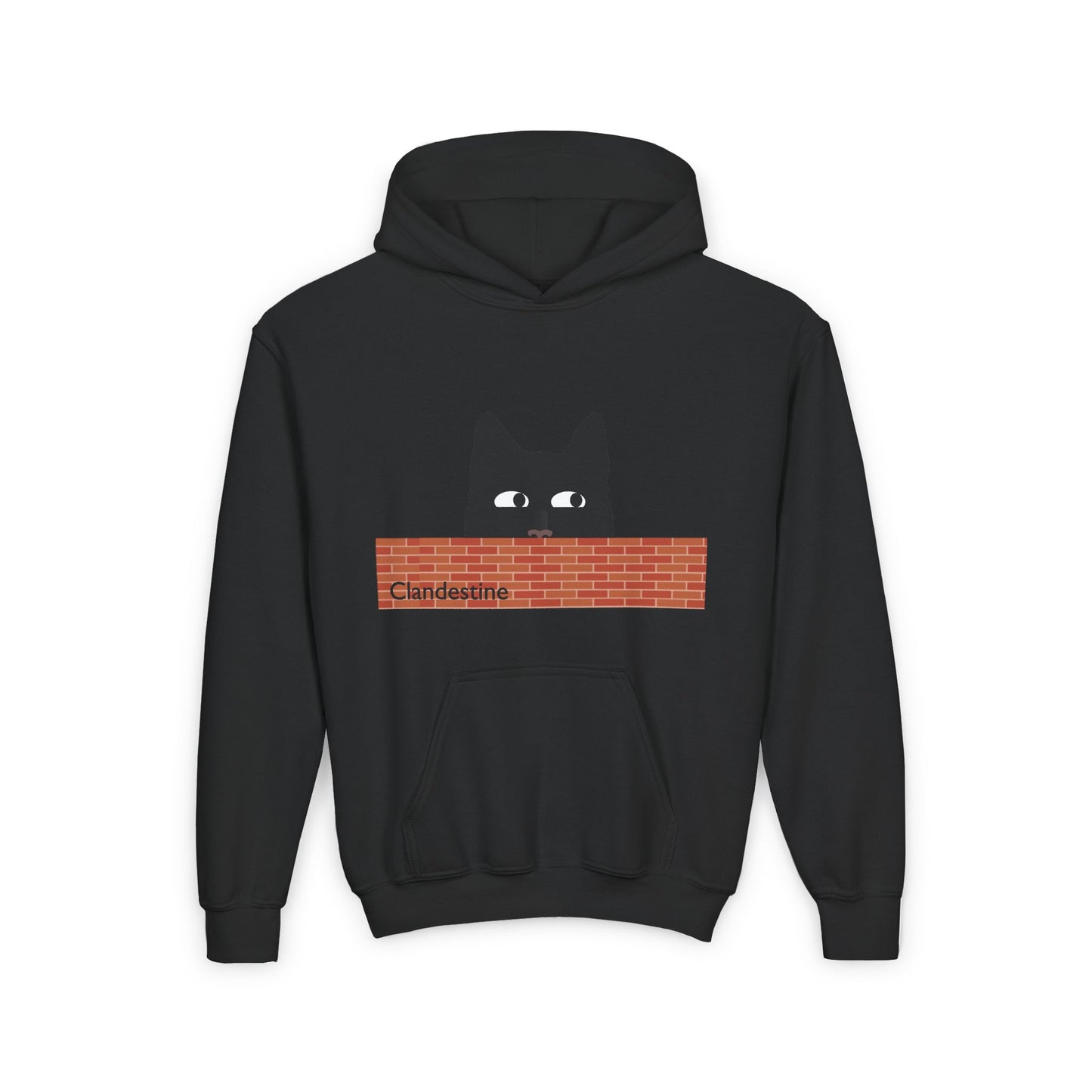 Clandestine Cat Youth Hoodie