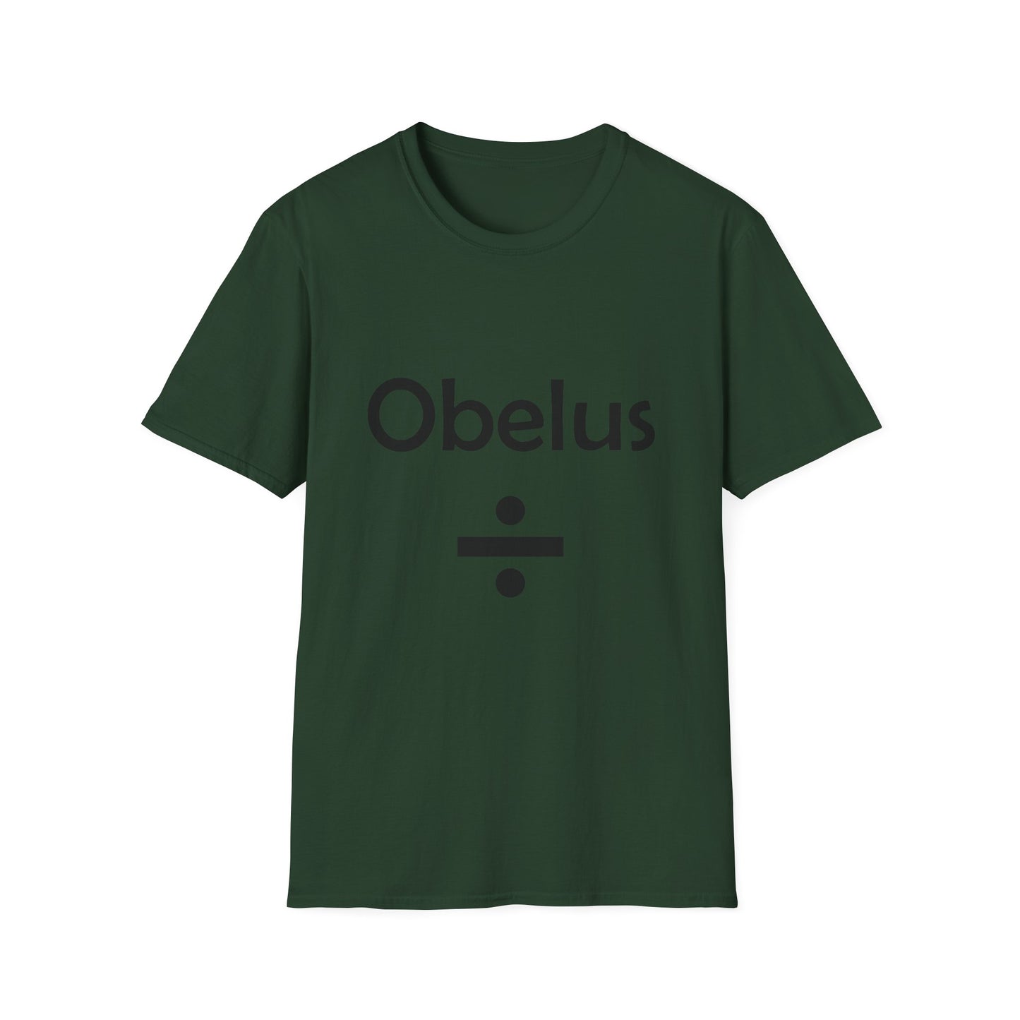 Obelus Poly Blend Crew Neck T-Shirt - Perfect for Math Lovers & Teachers