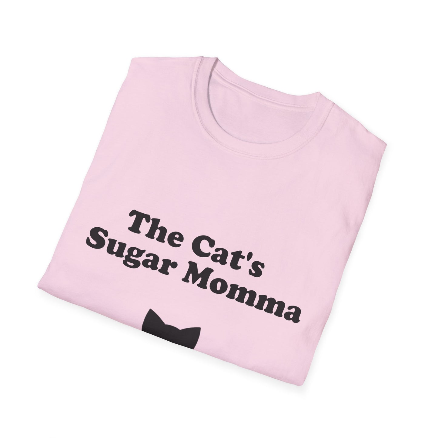 The Cat's Sugar Momma Poly Blend Crew Neck T-Shirt - Perfect for Cat Lovers