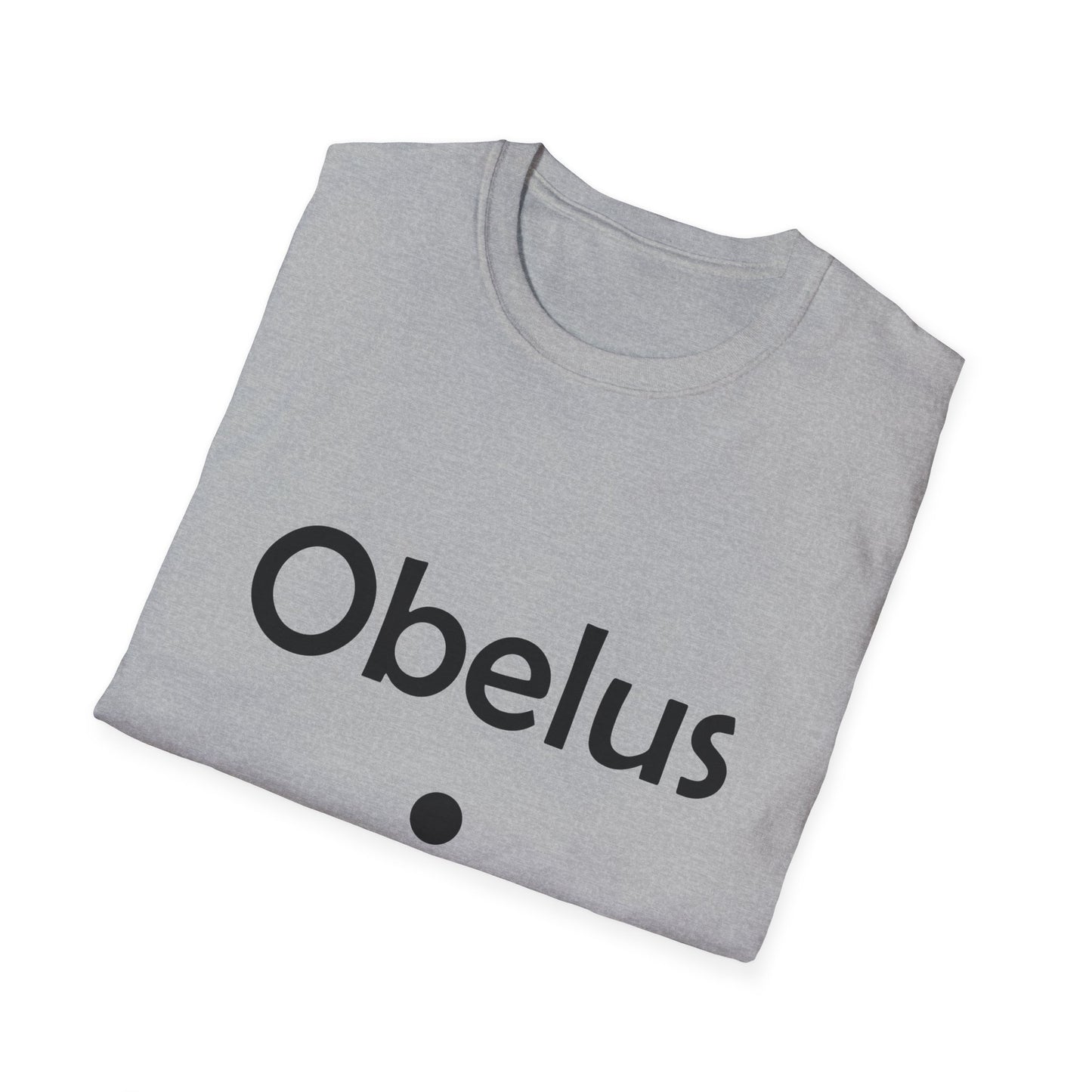 Obelus Poly Blend Crew Neck T-Shirt - Perfect for Math Lovers & Teachers