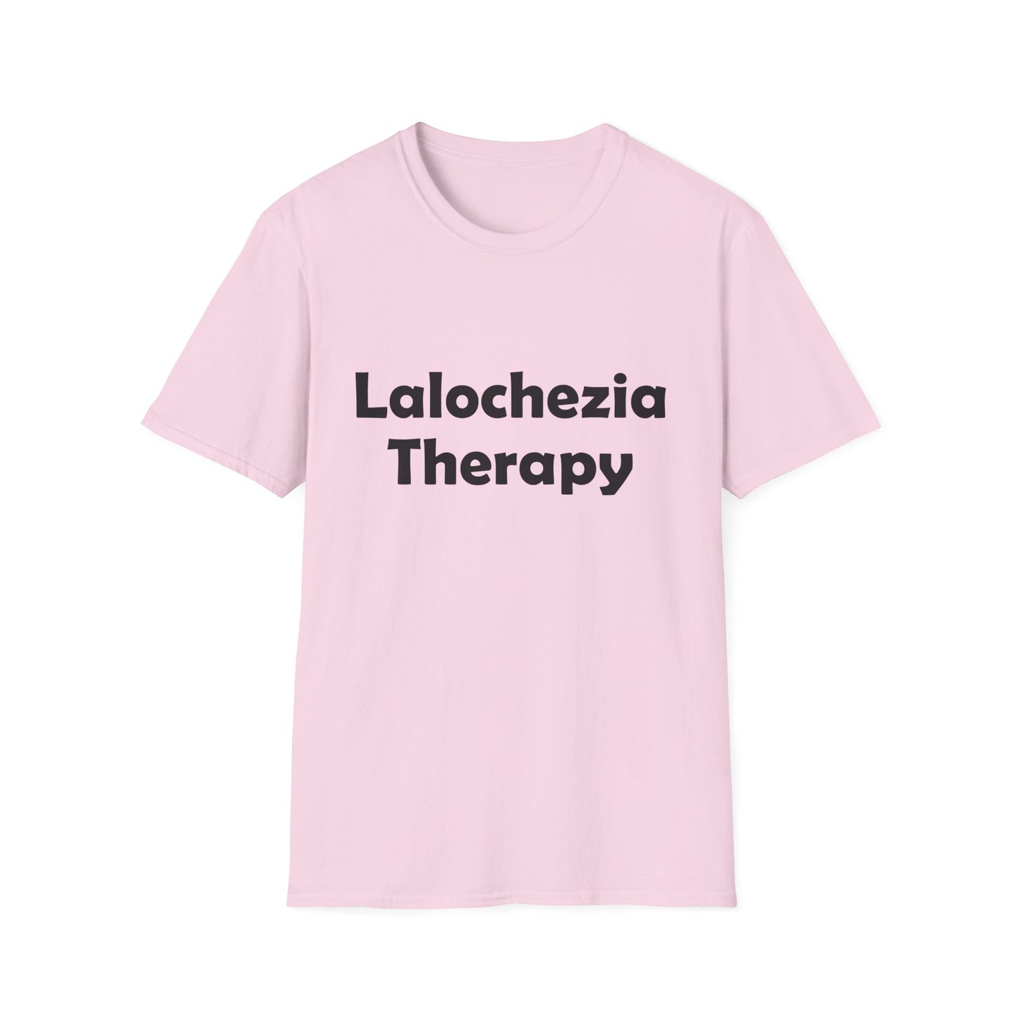 Lalochezia Therapy Poly Blend Crew Neck T-Shirt - Relaxing & Fun Tee for Mental Health Awareness