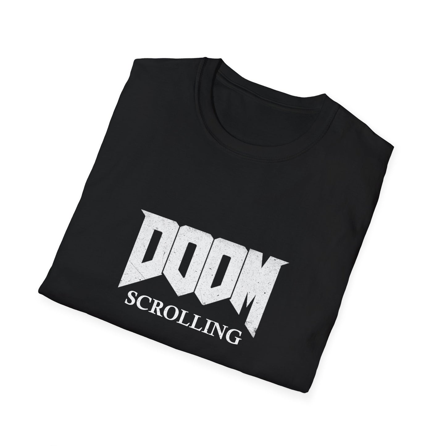 Doom Scrolling Poly Blend Crew Neck T Shirt