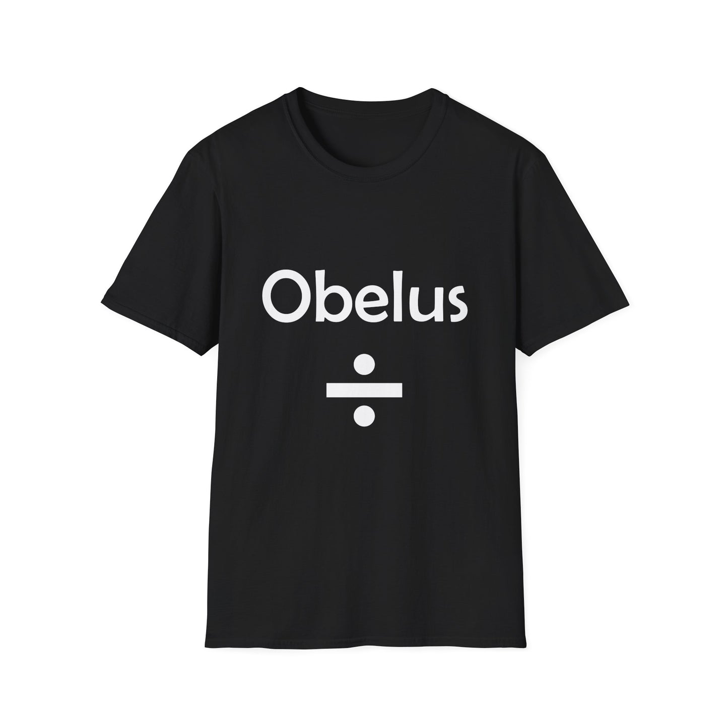 Obelus Poly Blend Crew Neck T-Shirt - Perfect for Math Lovers & Teachers