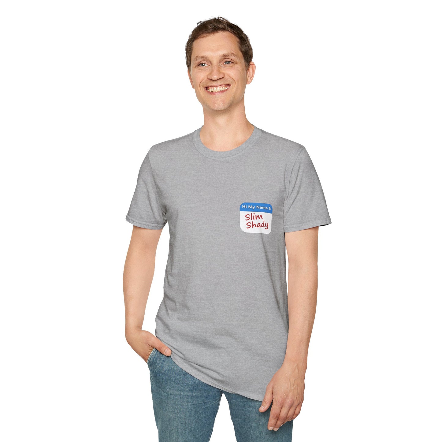 Shady Nametag Poly Blend Crew Neck T-Shirt
