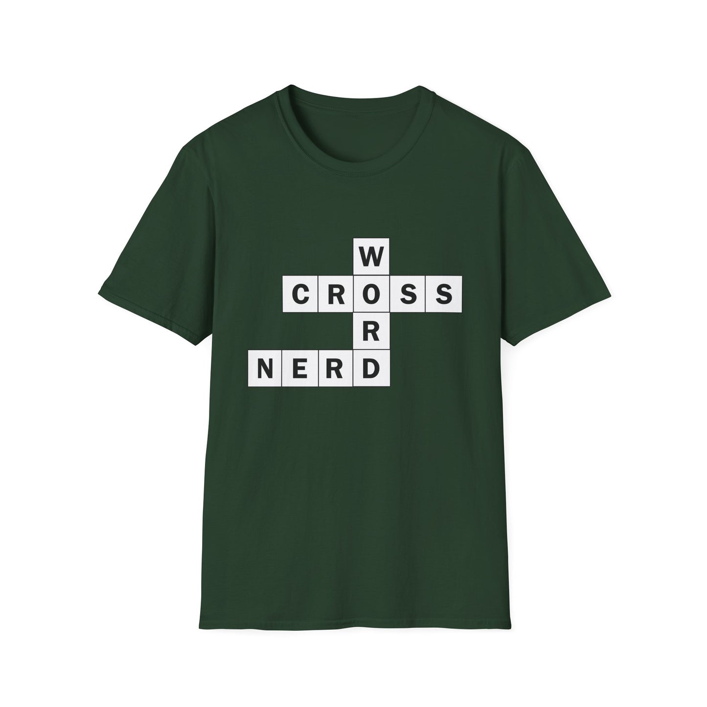 Crossword Nerd Poly Blend Crew Neck T-Shirt - Perfect for Word Game Lovers