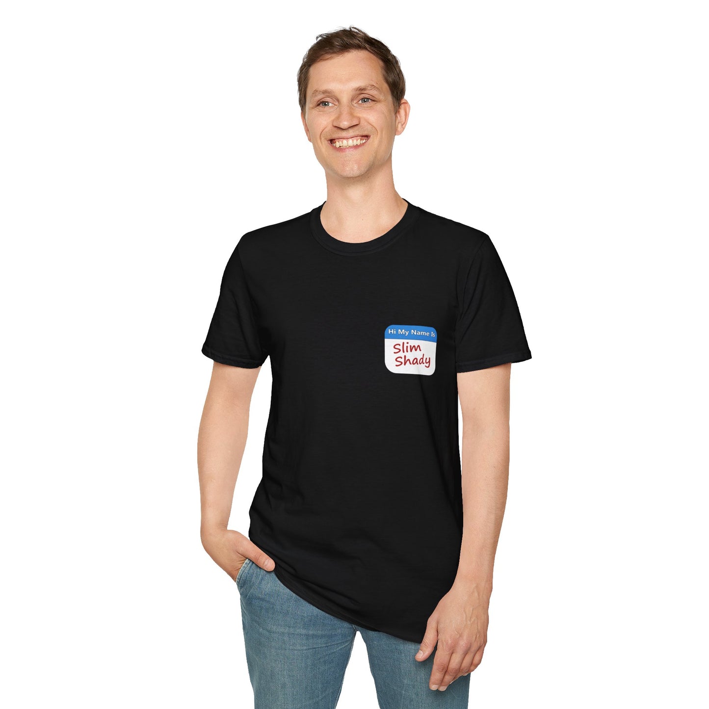 Shady Nametag Poly Blend Crew Neck T-Shirt