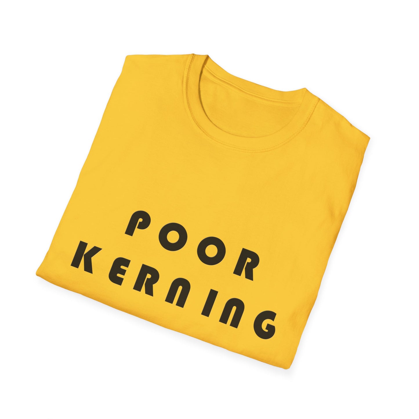 Poor Kerning Poly Blend Crew Neck T-Shirt