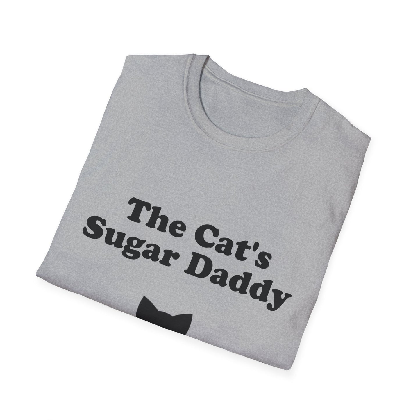 The Cat's Sugar Daddy Poly Blend Crew Neck T-Shirt - Cute Cat Lover Tee