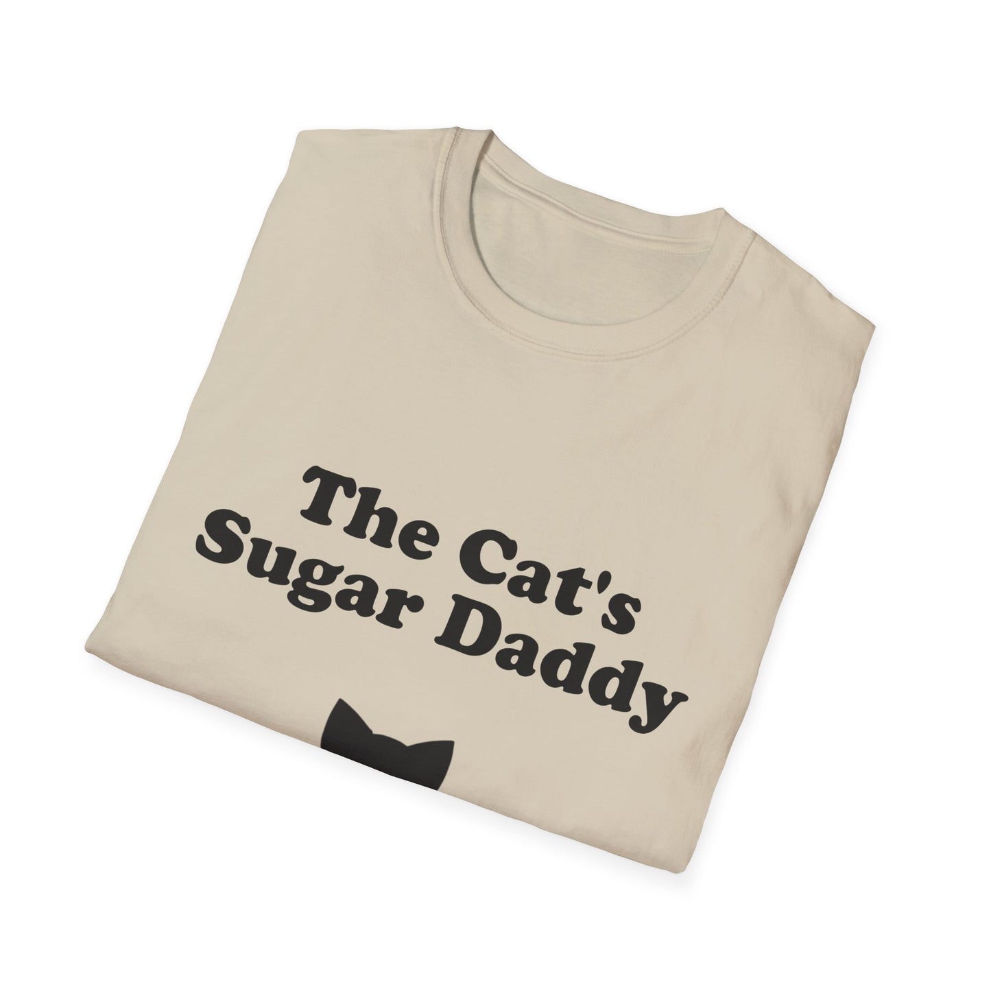 The Cat's Sugar Daddy Poly Blend Crew Neck T-Shirt - Cute Cat Lover Tee