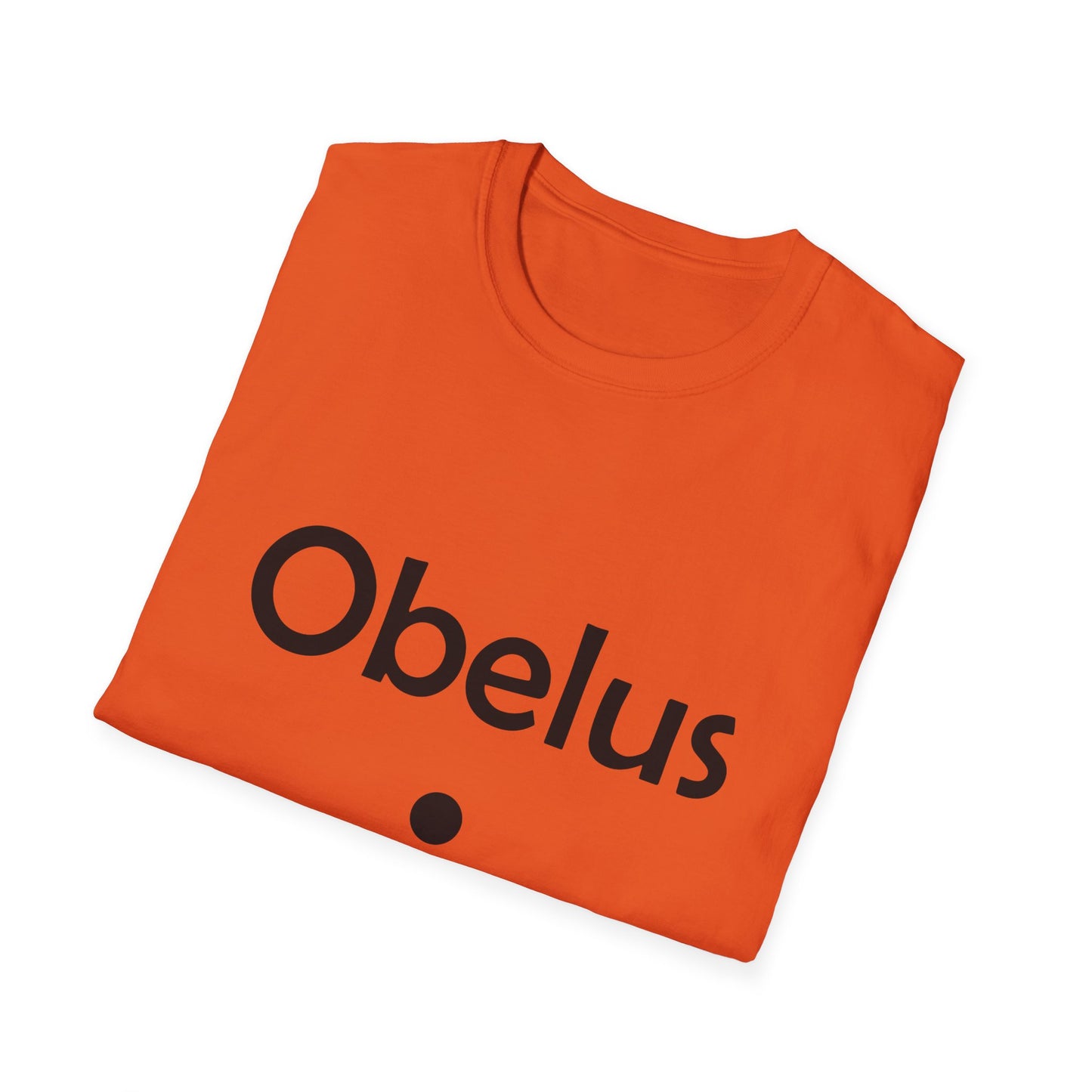Obelus Poly Blend Crew Neck T-Shirt - Perfect for Math Lovers & Teachers