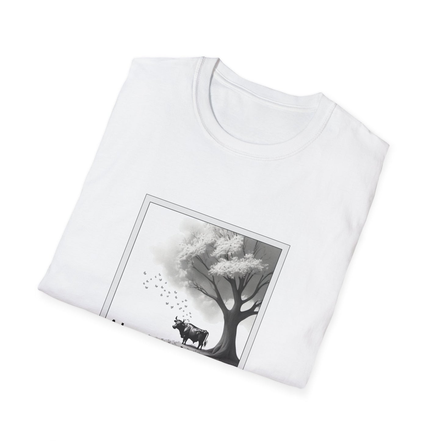 Aberrant Poly Blend Crew Neck T-Shirt - Ferdinand the Bull