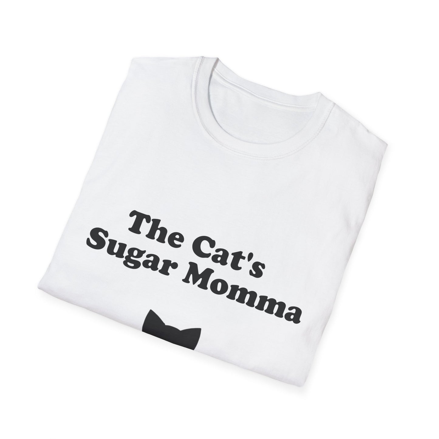 The Cat's Sugar Momma Poly Blend Crew Neck T-Shirt - Perfect for Cat Lovers