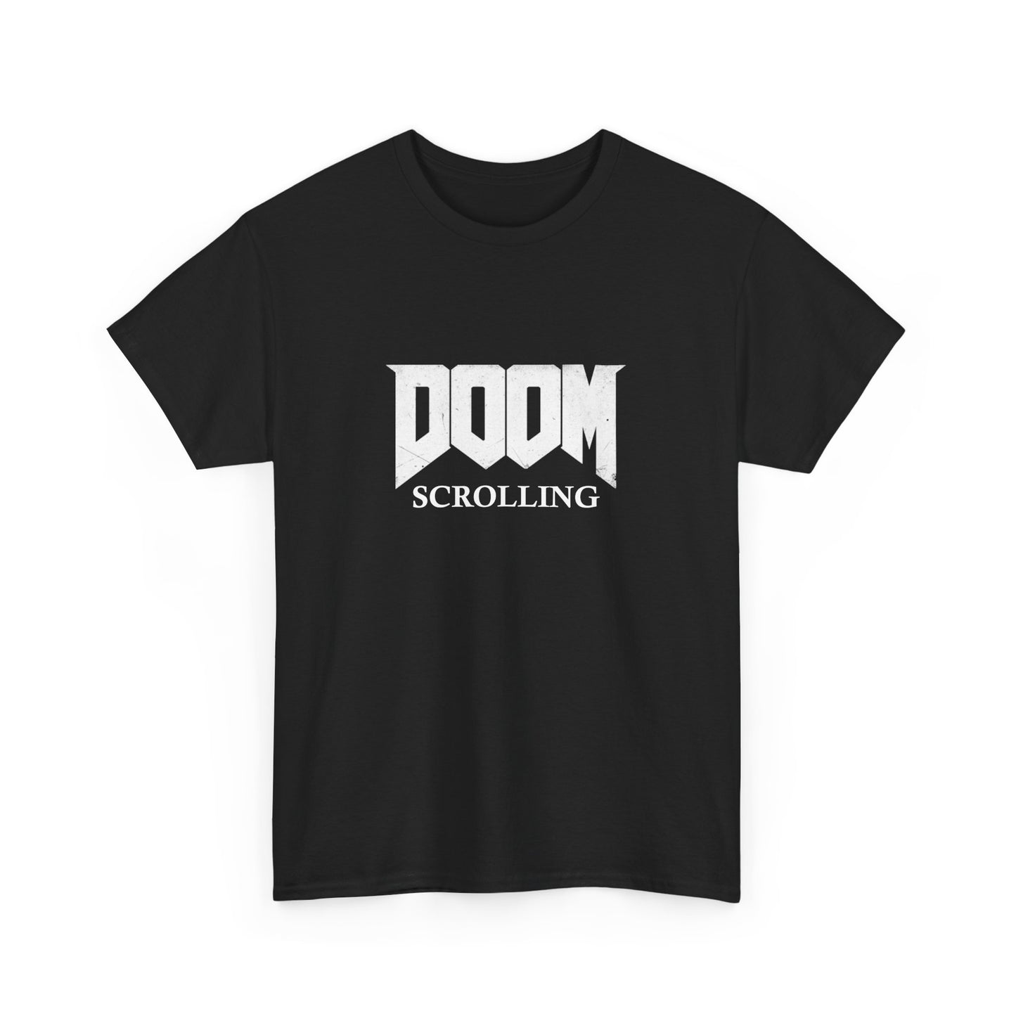 Doom Scrolling Heavy Cotton Crew Neck Tee