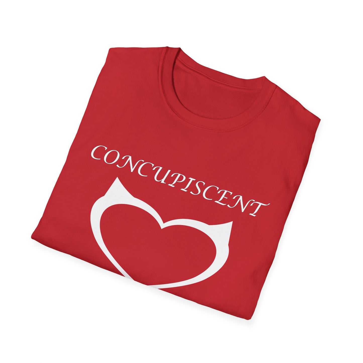 Concupiscent Heart Poly Blend Crew Neck T-Shirt