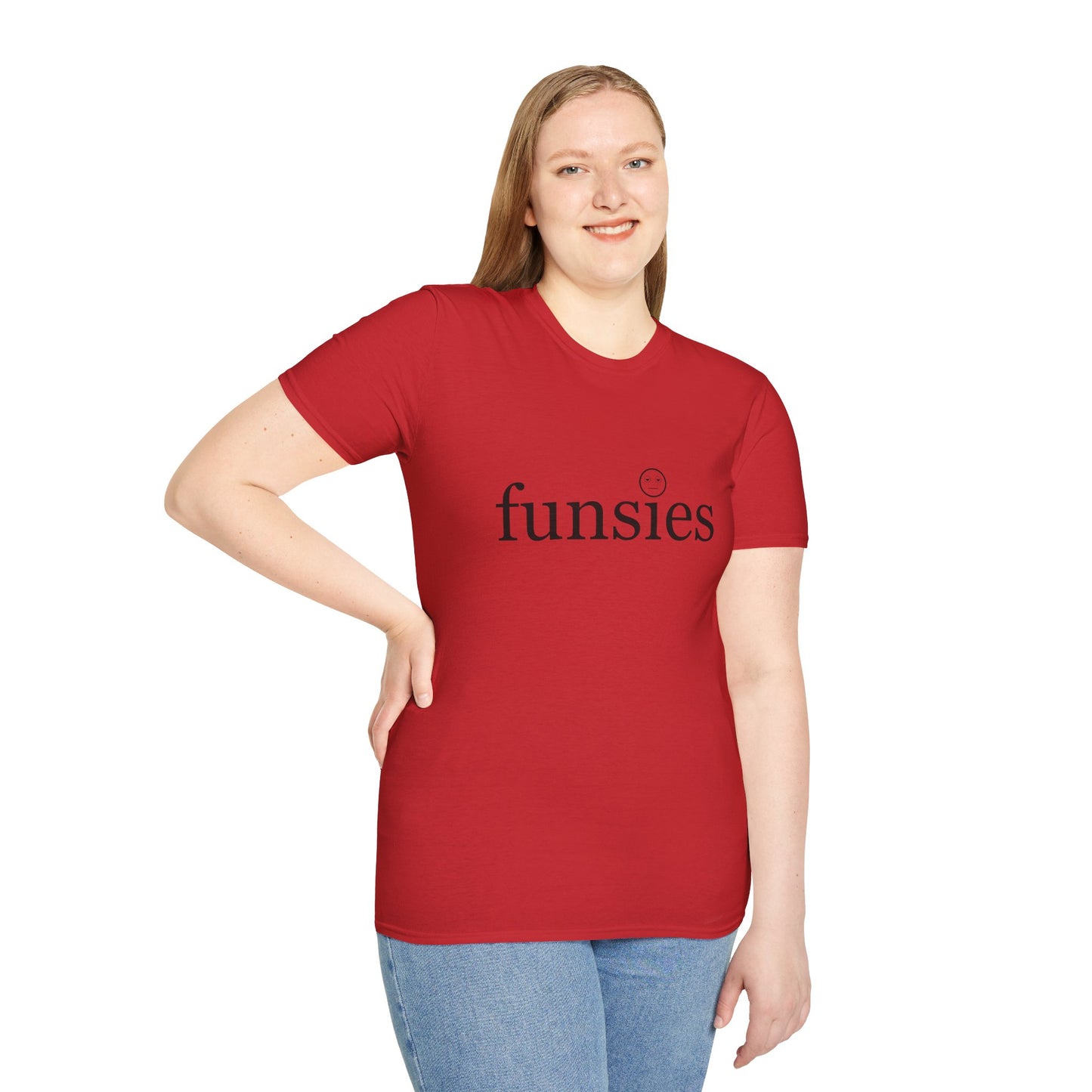 Funsies Poly Blend Crew Neck T-Shirt - Fun Graphic Tee for Casual Wear