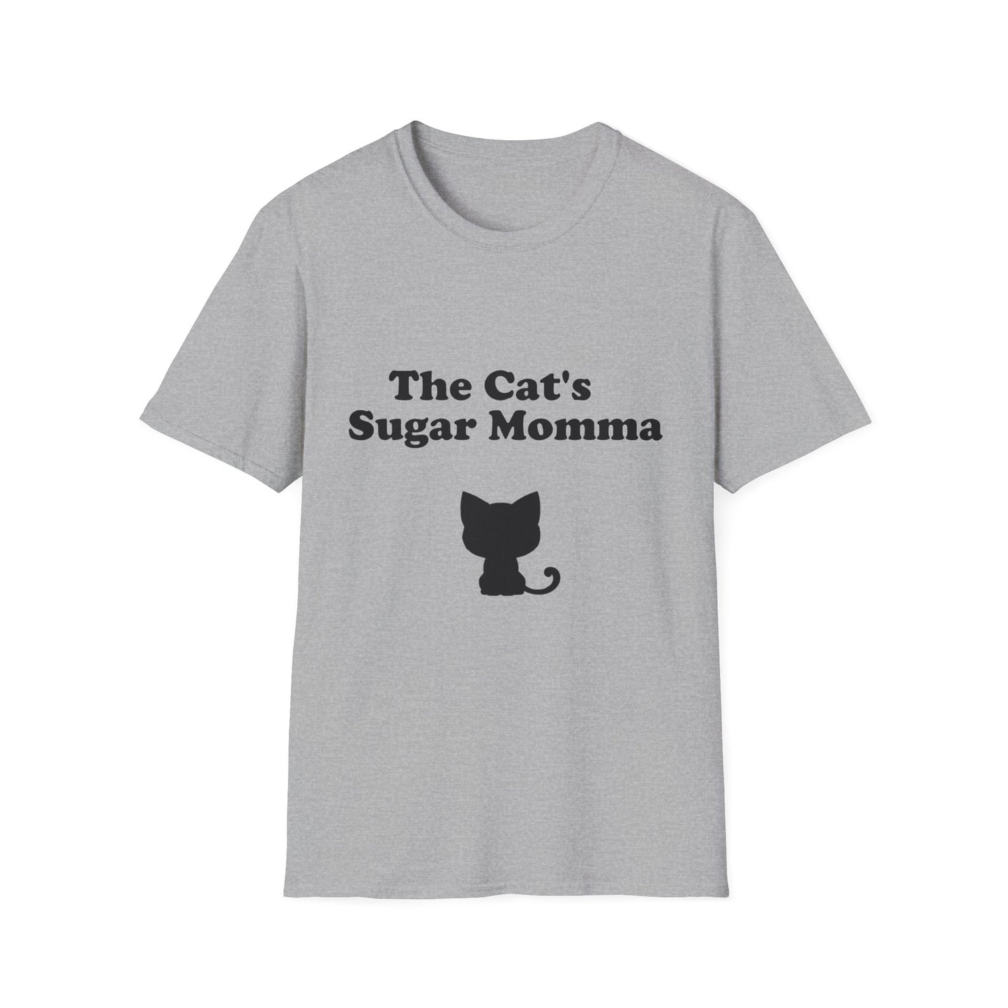 The Cat's Sugar Momma Poly Blend Crew Neck T-Shirt - Perfect for Cat Lovers