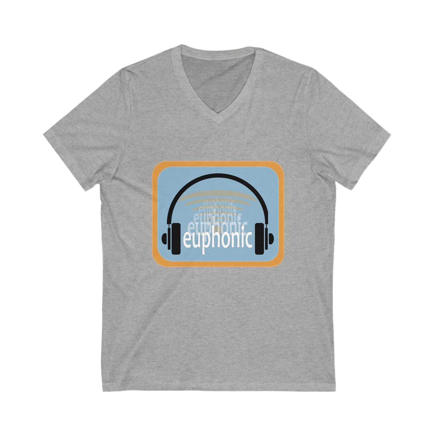 Euphonic Vibes V-Neck Tee - Perfect for Music Lovers