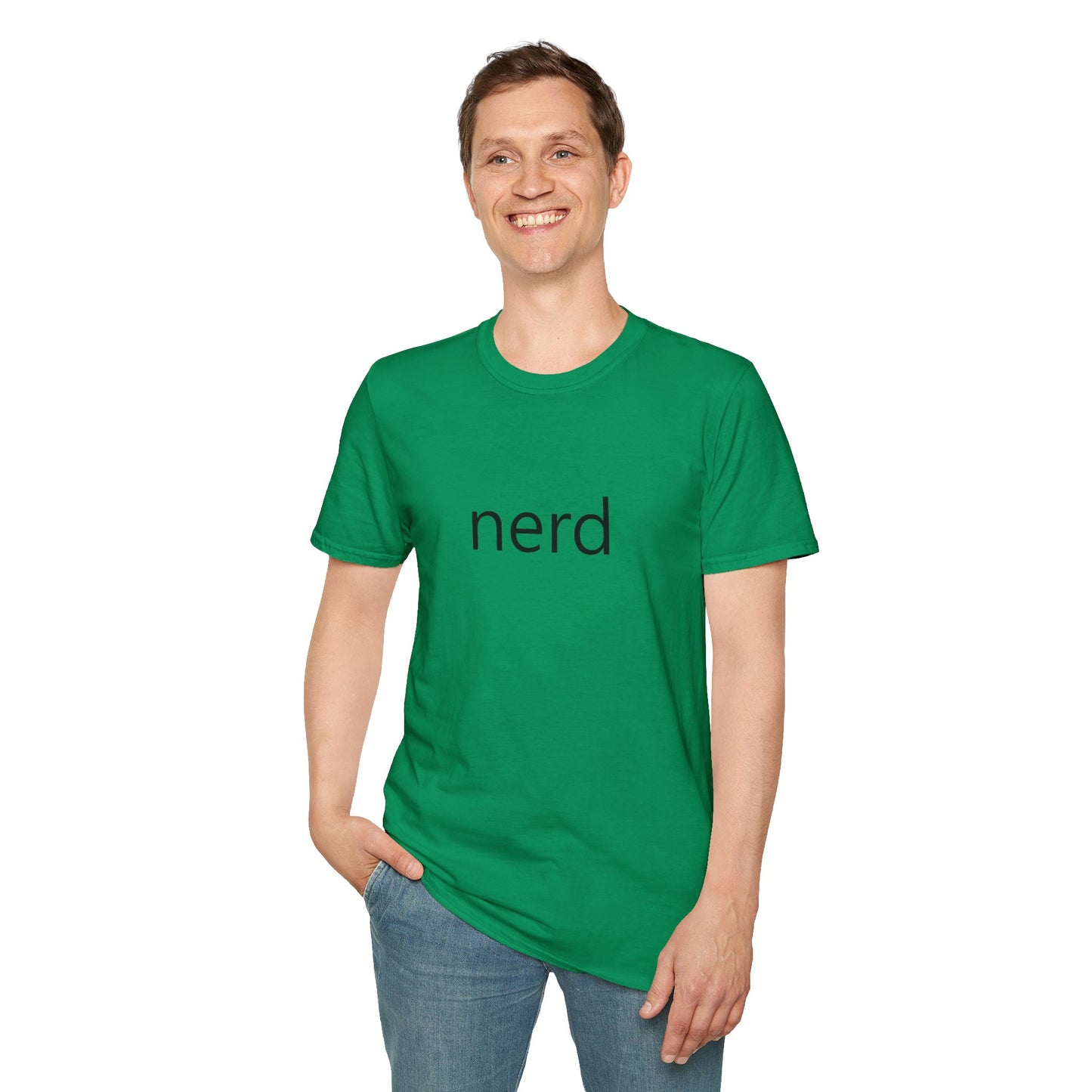 nerd Poly Blend Crew Neck T-Shirt