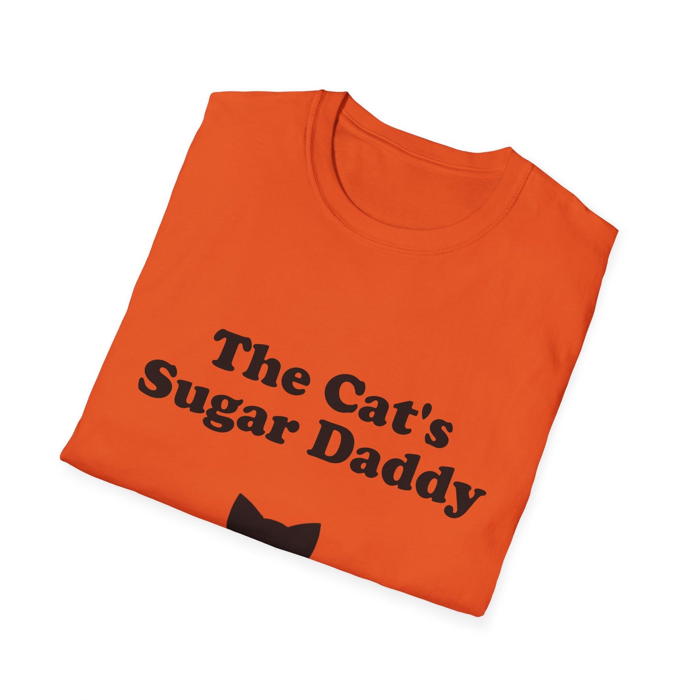 The Cat's Sugar Daddy Poly Blend Crew Neck T-Shirt - Cute Cat Lover Tee