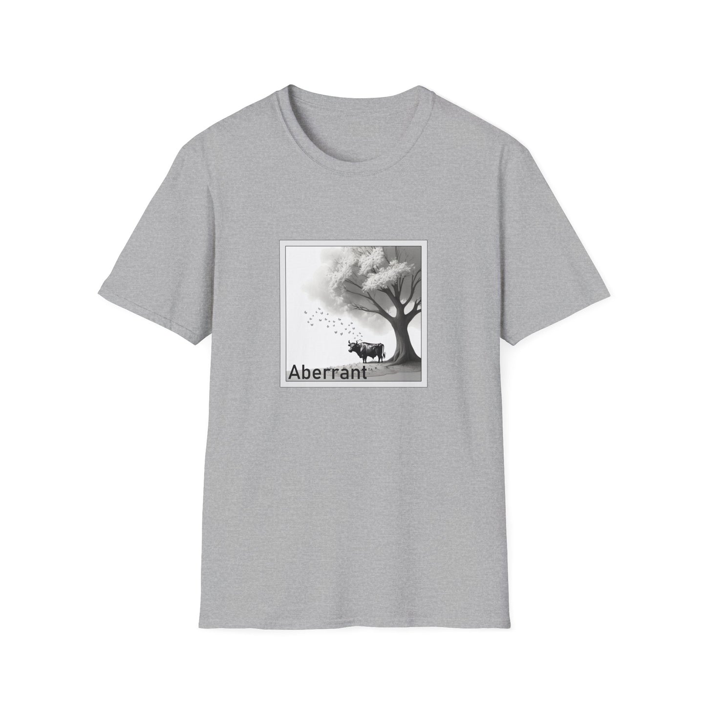 Aberrant Poly Blend Crew Neck T-Shirt - Ferdinand the Bull