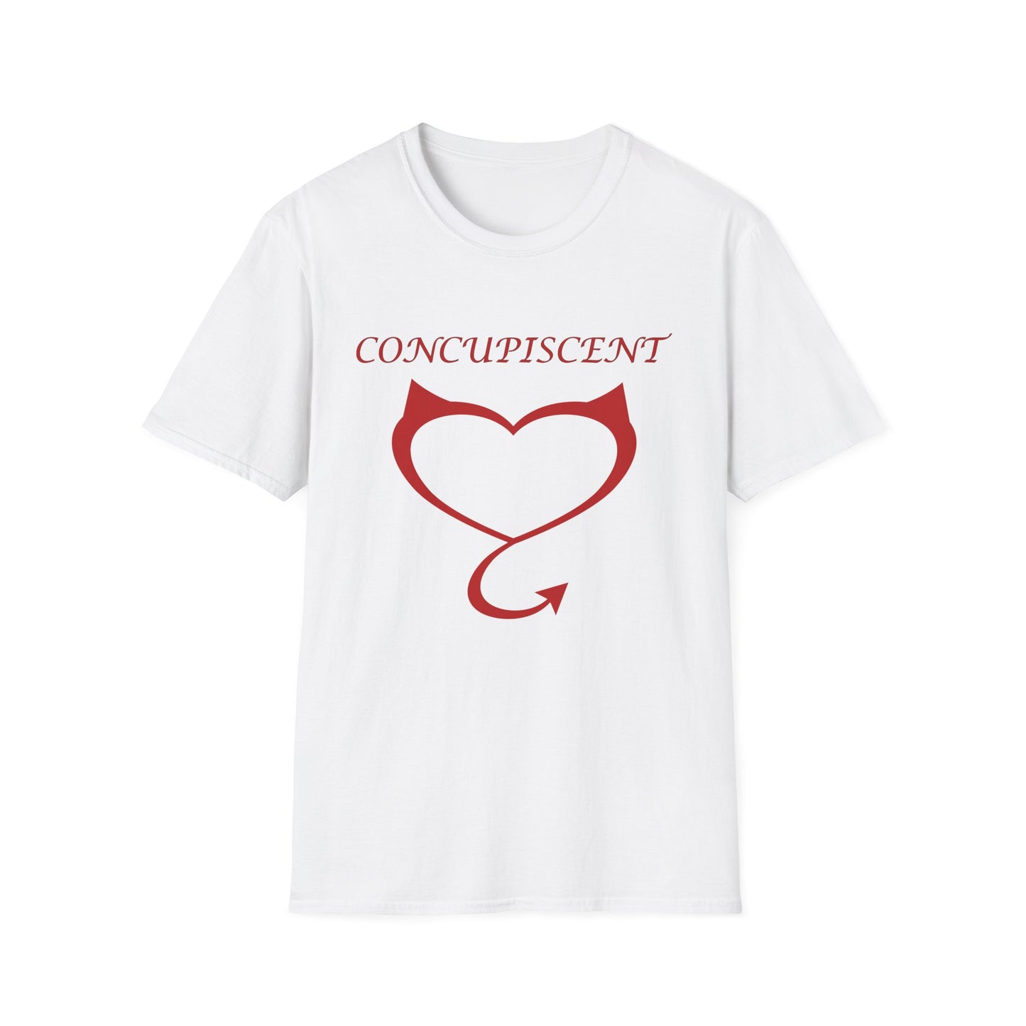 Concupiscent Heart Poly Blend Crew Neck T-Shirt