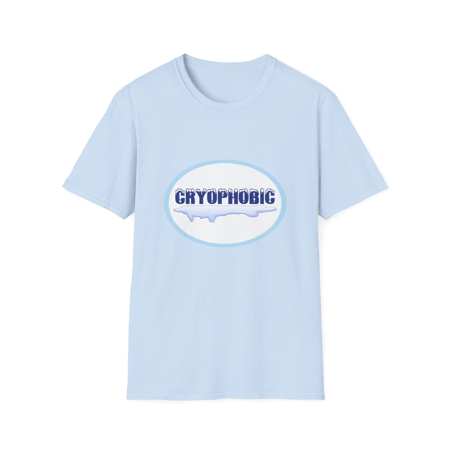 Cryophobic Poly Blend Crew Neck T-Shirt - Cool Graphic for Cold weather Haters