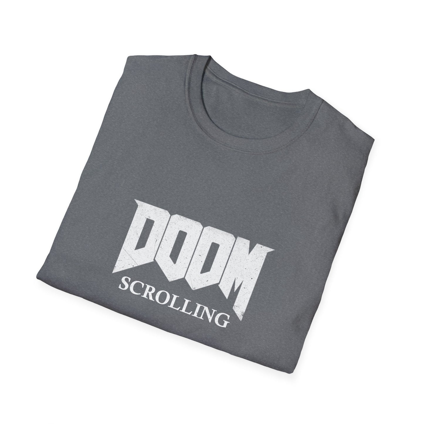 Doom Scrolling Poly Blend Crew Neck T Shirt