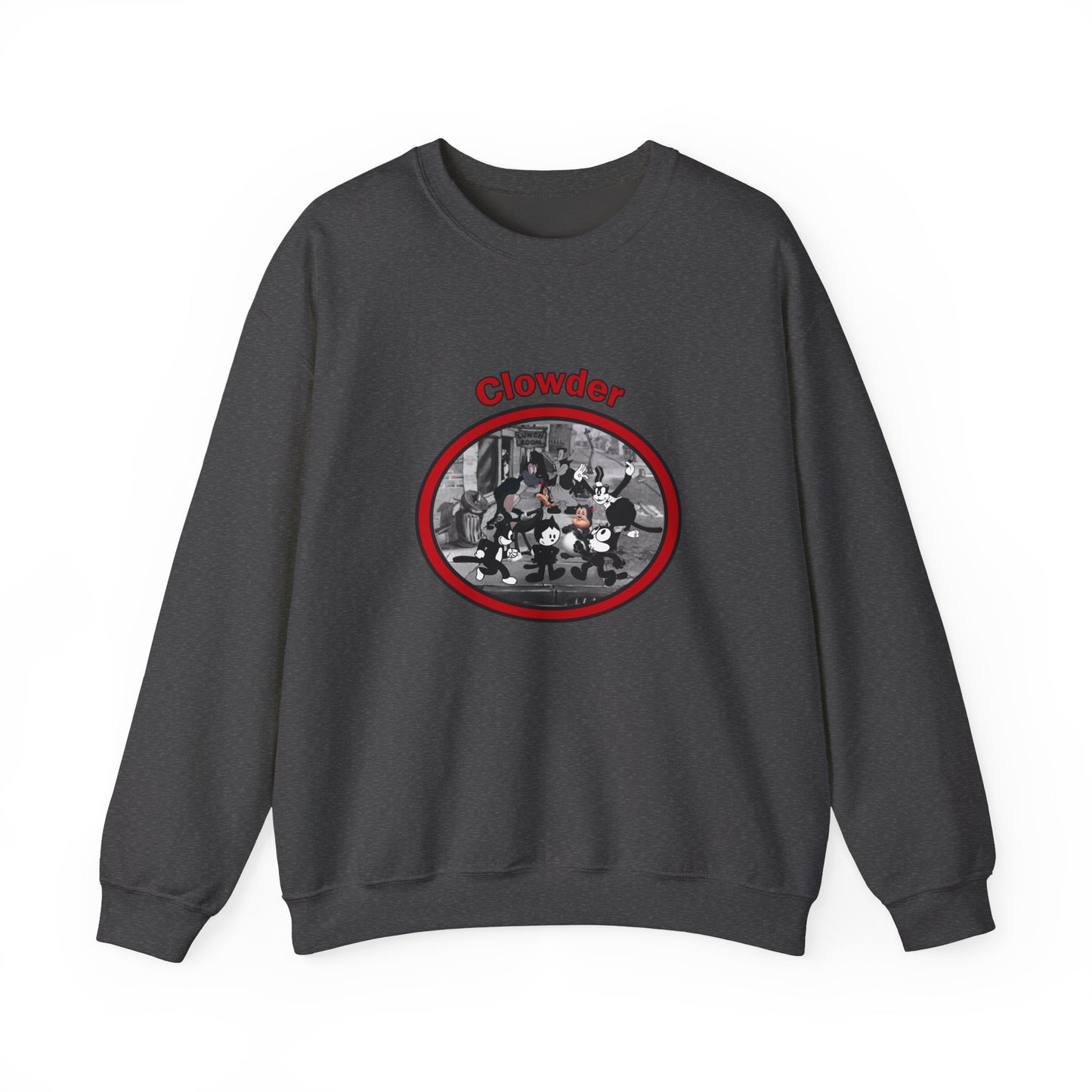 Clowder Crewneck Sweatshirt - Cozy Pullover with vintage design