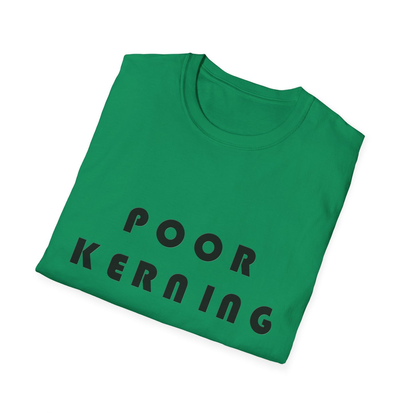 Poor Kerning Poly Blend Crew Neck T-Shirt