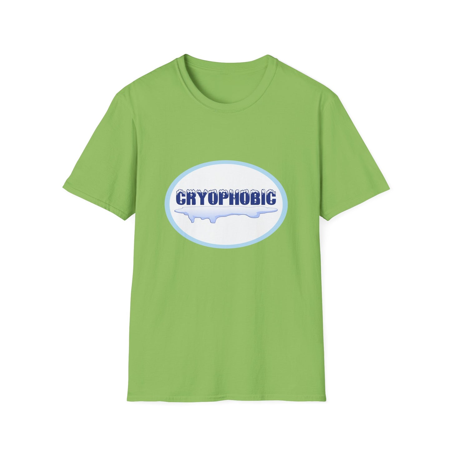 Cryophobic Poly Blend Crew Neck T-Shirt - Cool Graphic for Cold weather Haters