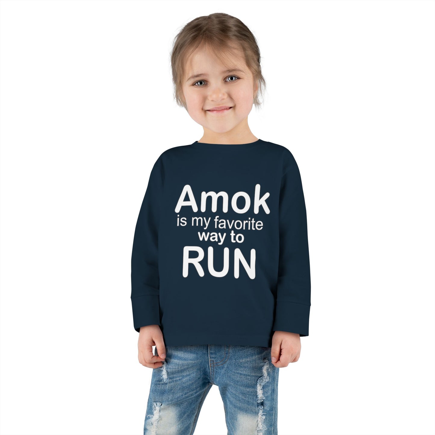 Toddler Running Amok Long Sleeve Tee