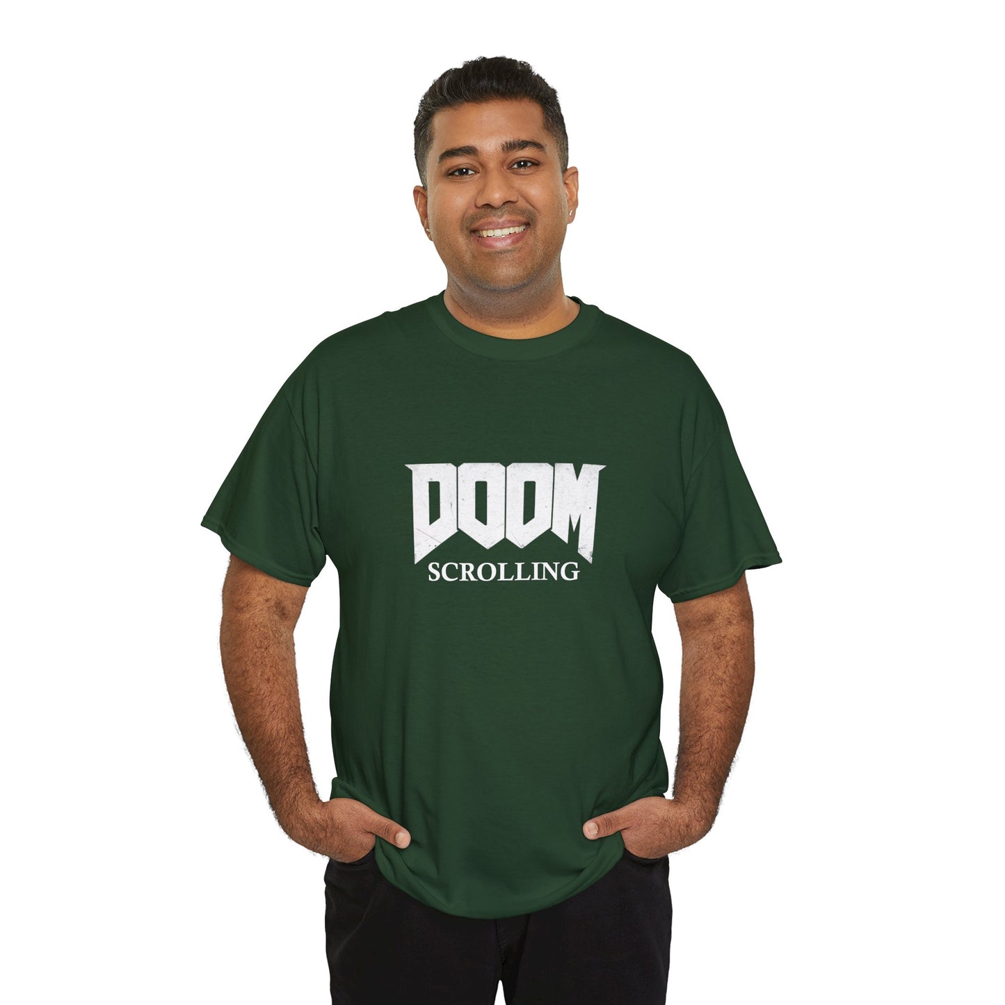 Doom Scrolling Heavy Cotton Crew Neck Tee