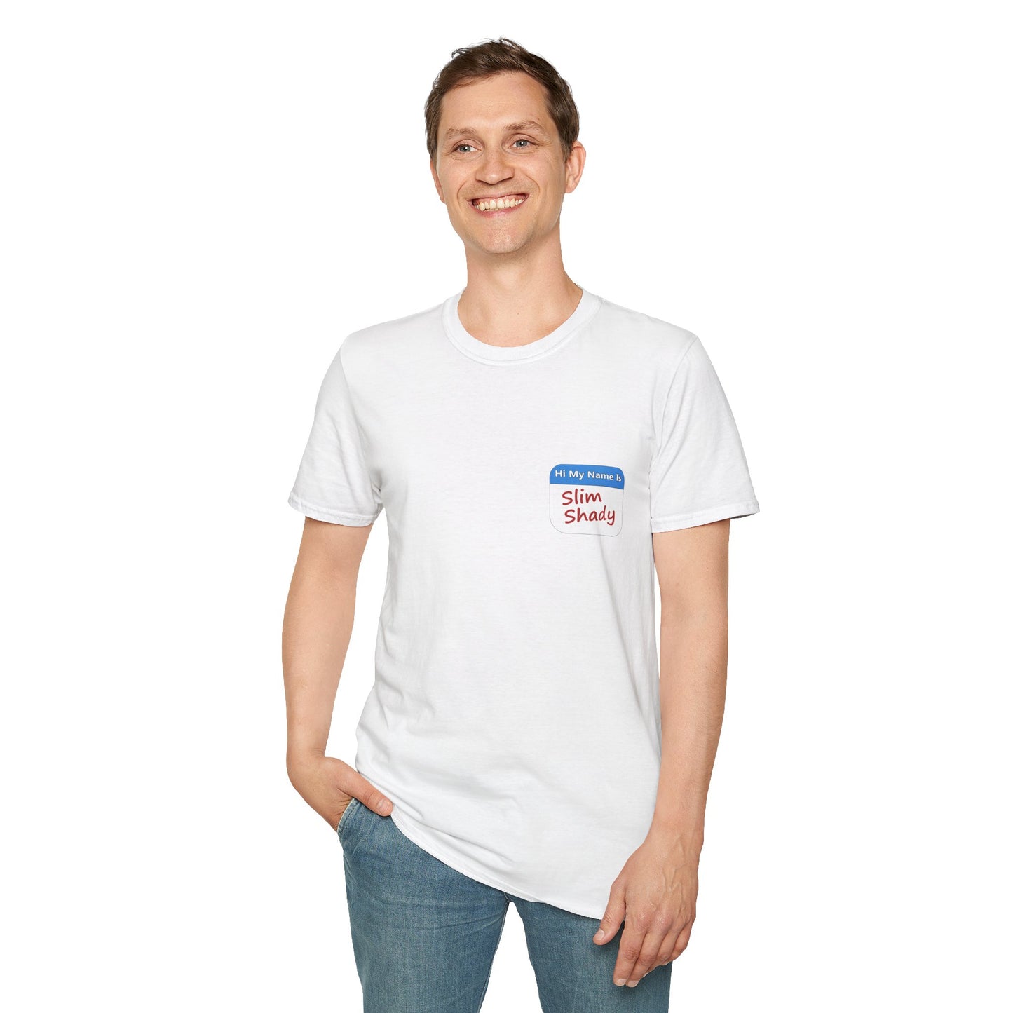 Shady Nametag Poly Blend Crew Neck T-Shirt