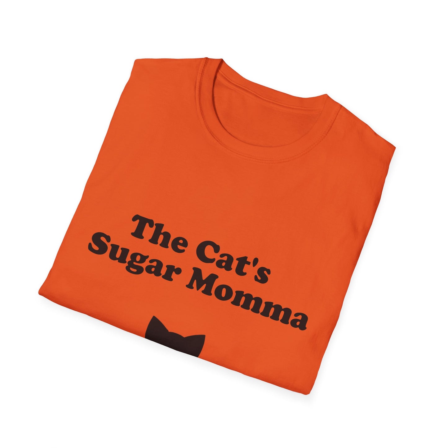 The Cat's Sugar Momma Poly Blend Crew Neck T-Shirt - Perfect for Cat Lovers