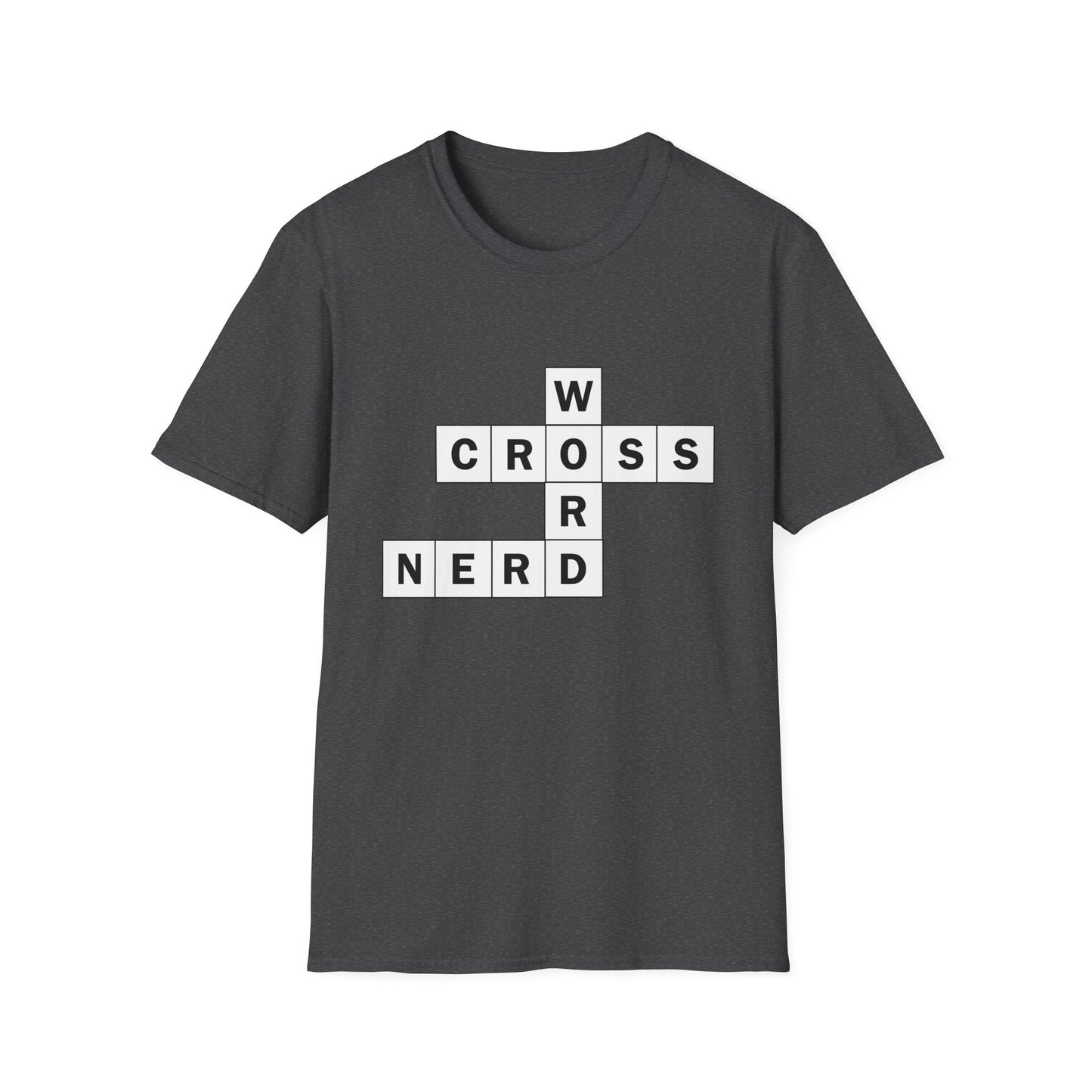 Crossword Nerd Poly Blend Crew Neck T-Shirt - Perfect for Word Game Lovers