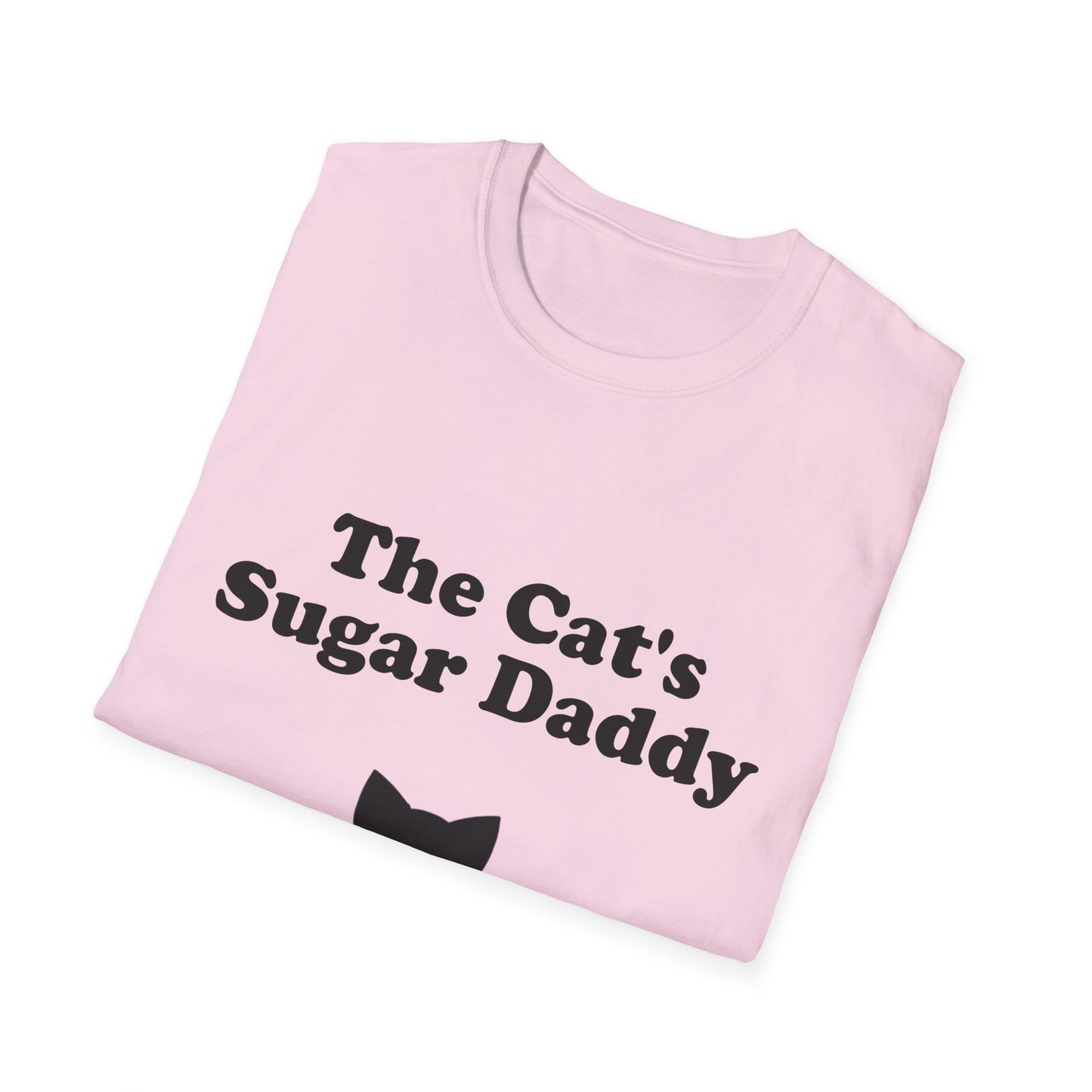 The Cat's Sugar Daddy Poly Blend Crew Neck T-Shirt - Cute Cat Lover Tee