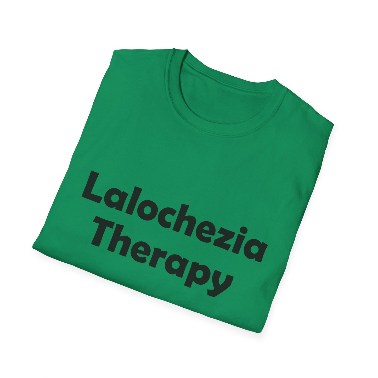 Lalochezia Therapy Poly Blend Crew Neck T-Shirt - Relaxing & Fun Tee for Mental Health Awareness