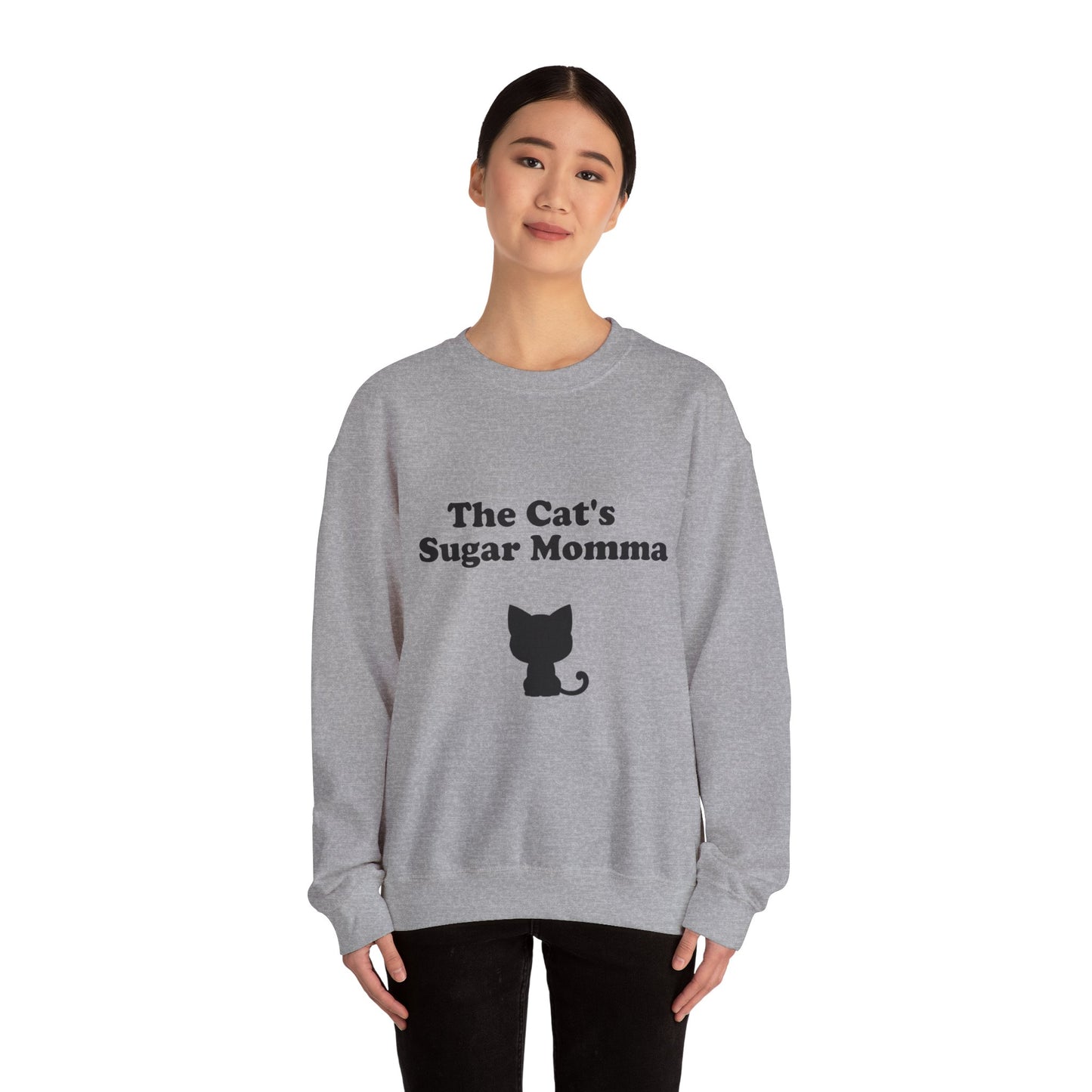 The Cat's Sugar Momma Crewneck Sweatshirt - Perfect for Cat Lovers