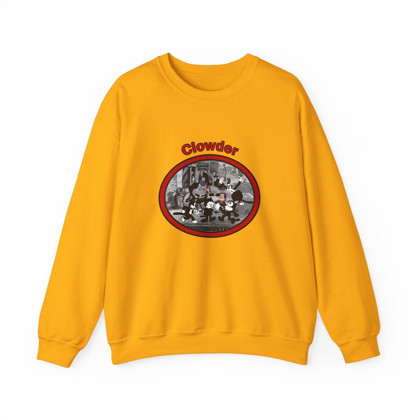 Clowder Crewneck Sweatshirt - Cozy Pullover with vintage design