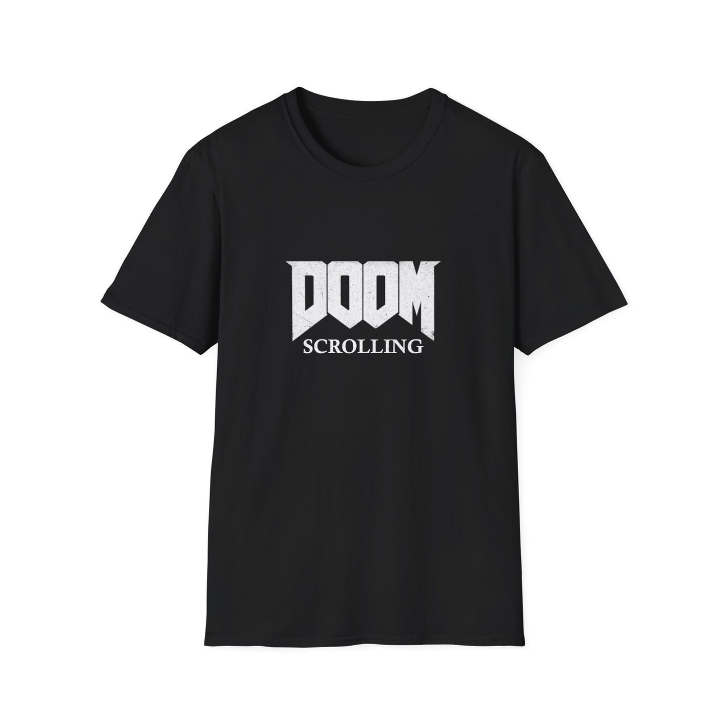 Doom Scrolling Poly Blend Crew Neck T Shirt