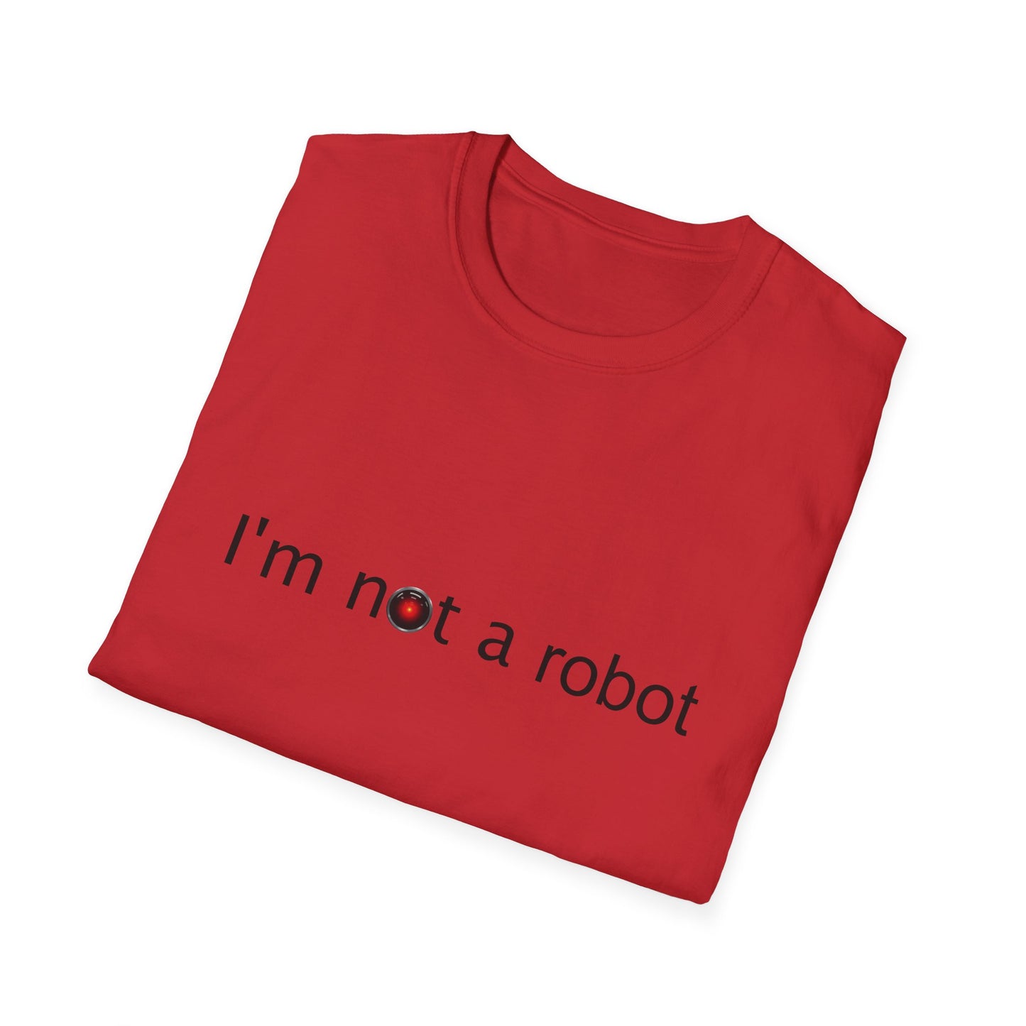 I'm Not a Robot Poly Blend Crew Neck T-Shirt