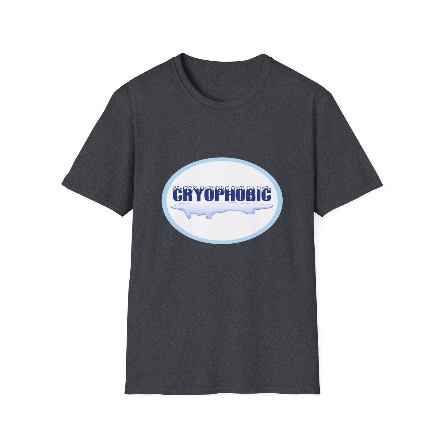 Cryophobic Poly Blend Crew Neck T-Shirt - Cool Graphic for Cold weather Haters