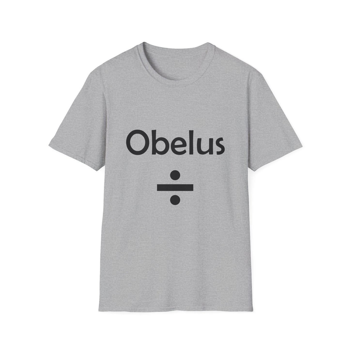 Obelus Poly Blend Crew Neck T-Shirt - Perfect for Math Lovers & Teachers