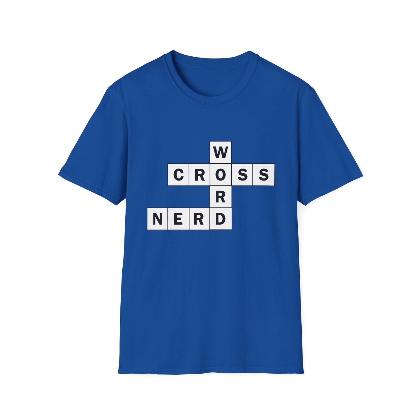 Crossword Nerd Poly Blend Crew Neck T-Shirt - Perfect for Word Game Lovers