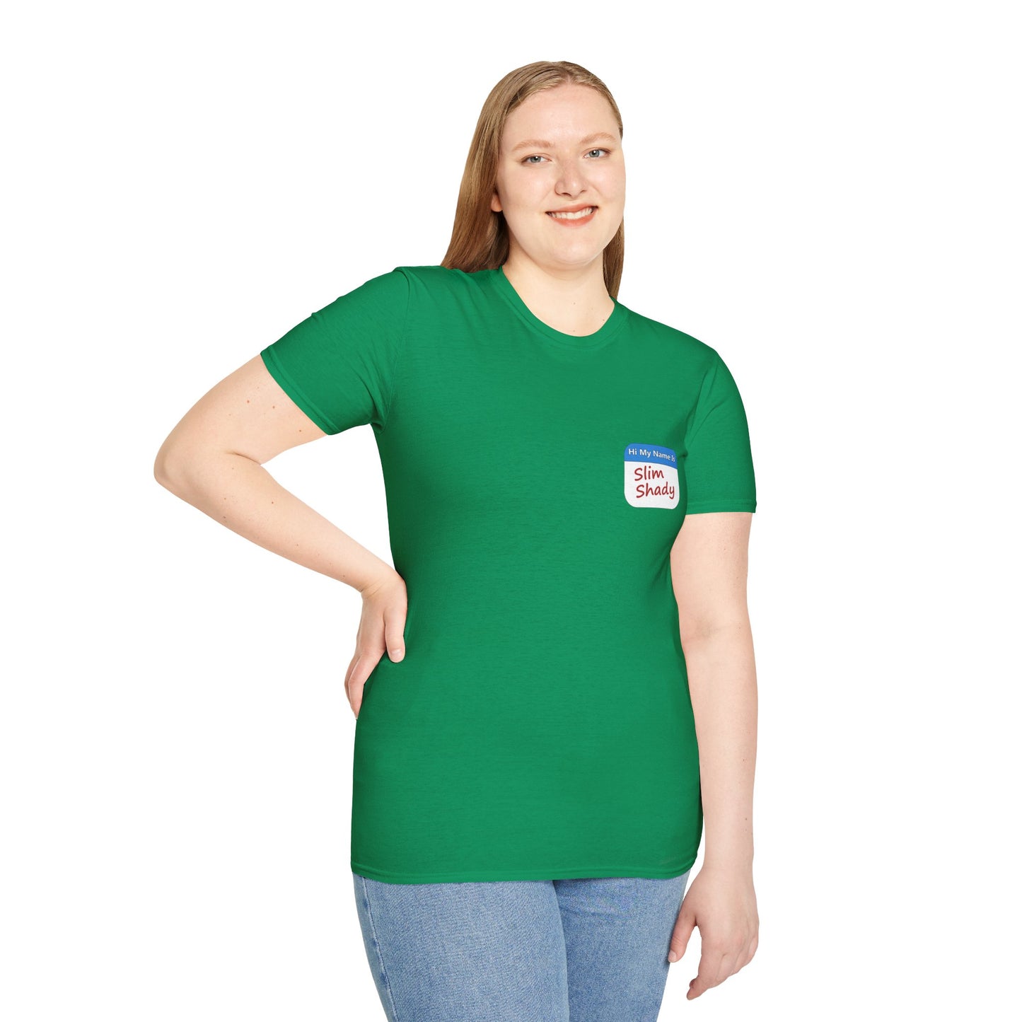 Shady Nametag Poly Blend Crew Neck T-Shirt